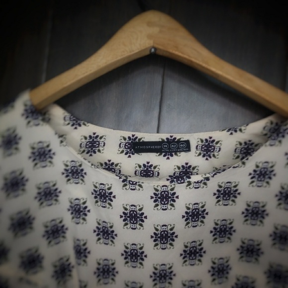 Atmosphere Ivory & Purple Swing Dress - Picture 6 of 8